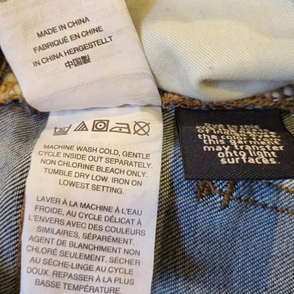 Madewell 9" inch High Rise Skinny Dark Blue Denim Jeans, Size 24, GUC - Picture 8 of 9